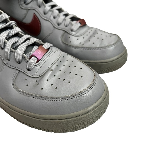 Nike Air Force 1 '07 High LV8 Mens Size 10 Gray Pink Athletic Shoes Sneakers - Picture 4 of 14